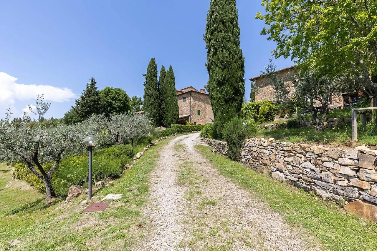 Апартаменты Borgo Nel Chianti Istrice Con Piscina Tennis E Wifi Кастелина ин Шианти