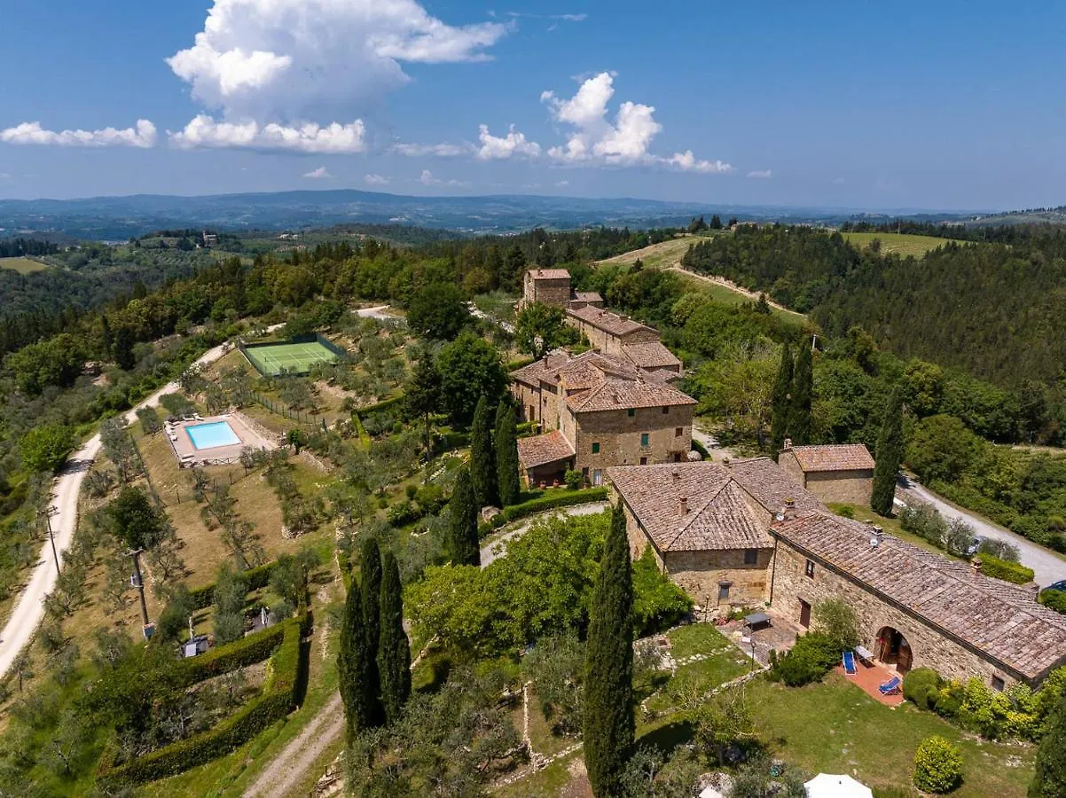 Borgo Nel Chianti Istrice Con Piscina Tennis E Wifi Кастелина ин Шианти